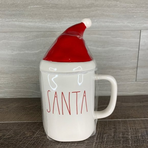 Rae Dunn Other - Rae Dunn Santa Hat Topper Mug